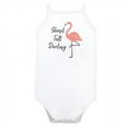 thumbnail image 2 of Little Treasure Baby Girl Cotton Bodysuits 3pk, Flamingo, 9-12 Months, 2 of 4
