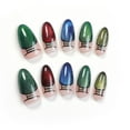 thumbnail image 1 of Luces navideñas con purpurina OCOUYVD de False Nails, punta francesa, 1 of 9