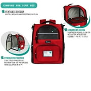 PetAmi Deluxe Pet Carrier Backpack, Red
