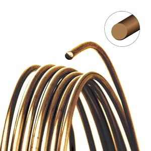 The Beadsmith Wire Elements Craft Wire – Tarnish Resistant, Soft Temper, Round, Vintage Bronze Color – 0.32mm, 28 Gauge, 500 Feet Spool – Jewelry Making, Wire Wrapping, & Other DIY Crafts