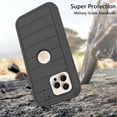 thumbnail image 6 of Asuwish Compatible with iPhone 16 Pro Max 6.9 inch Phone Case Hybrid Rugged Shockproof Hard Protective Drop Proof Full Body Heavy Duty Mobile Cell Cover for iP16M i16 ProMax 16ProMax Women Men Black, 6 of 8