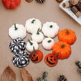 thumbnail image 4 of 12 Piezas Simulación Calabaza Simulación Prop Decoración para Chimenea Acción de Gracias Hogar, 4 of 7