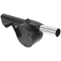 HOMEMAXS Hand Blower Manual Fire Camping Accessories Portable Grill Black