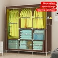 YOUPINS Clothes Organizer 3 Hanging Rod Shelf Portable Closet with