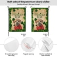 thumbnail image 2 of XMXY St. Patrick's Day Clover Red Puppy Garden Flags Double Sided,Farmhouse Holiday Yard Outdoor Sign Decor Flag 28"x40", 2 of 8