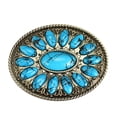 thumbnail image 1 of Vaquero Turquesa Bohemia Cinturón Hebilla Werstern India Vaquera Piedra Hebillas Sunnimix Hebilla de cinturón, 1 of 4
