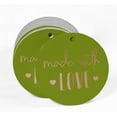 thumbnail image 2 of Inkdotpot Made With Love Text Bottle Tag Real Rose Gold Foil Favor Hang Tags Pack Of 50, 2 of 6