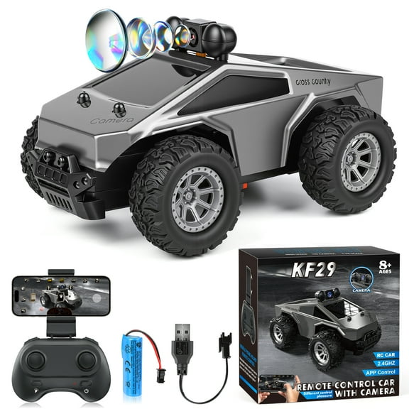 Flooyes High Speed Remote Control Car, RC Car with LED Lights, Idea Gift Car Toys for Kids Boys Girls 3 4 5 6 7 8