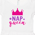 thumbnail image 4 of Inktastic Nap Queen, Crown, Stars - Pink Purple Girls Baby Dress, 4 of 5