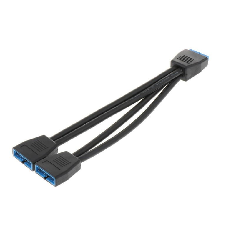 USB3.0 Header Fan Splitter Cable 1 to 2 USB Cable for Motherboard A 200mm - Walmart.com