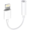 thumbnail image 1 of wonima11 Lightning to 3.5mm Aux Adapter, Apple MFi Certified iPhone to Headphone Jack Converter Audio Dongle for iPhone 14 13 12 11 XS XR X 8 7 6 to Car/Home Stereo/Headphone/Speaker (White), 1 of 1