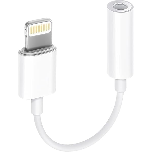 wonima11 Lightning to 3.5mm Aux Adapter, Apple MFi Certified iPhone to Headphone Jack Converter Audio Dongle for iPhone 14 13 12 11 XS XR X 8 7 6 to Car/Home Stereo/Headphone/Speaker (White)