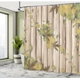 thumbnail image 4 of Ambesonne Autumn Shower Curtain, Fall Art Maple Leaves Print, 69"Wx75"L, Dark Olive, 4 of 4