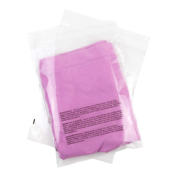 Bolsas de polietileno Retail Supply Co, 9 x 12 cm, paquete de 200 con aviso de asfixia