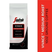 Segafredo Zanetti 100% Arabica Ground Coffee, Vivace Medium Roast, 10 oz