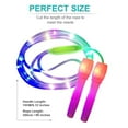 thumbnail image 4 of KRONDO LED Light Up Jump Rope for Kids and Adult, Adjustable Glowing Skipping Rope for Boys and Girls, 99in Length Colorful Luminous Jumping for Fitness and Workout, 4 of 8
