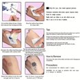 thumbnail image 2 of Semi Permanent Lotus Tattoos Body Art Totem Waterproof Temporary Tattoo Sticker For Women Men, 2 of 5