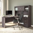 thumbnail image 3 of Bureau en L 65L avec huche Logan de Bestar, érable graphite, 3 of 4