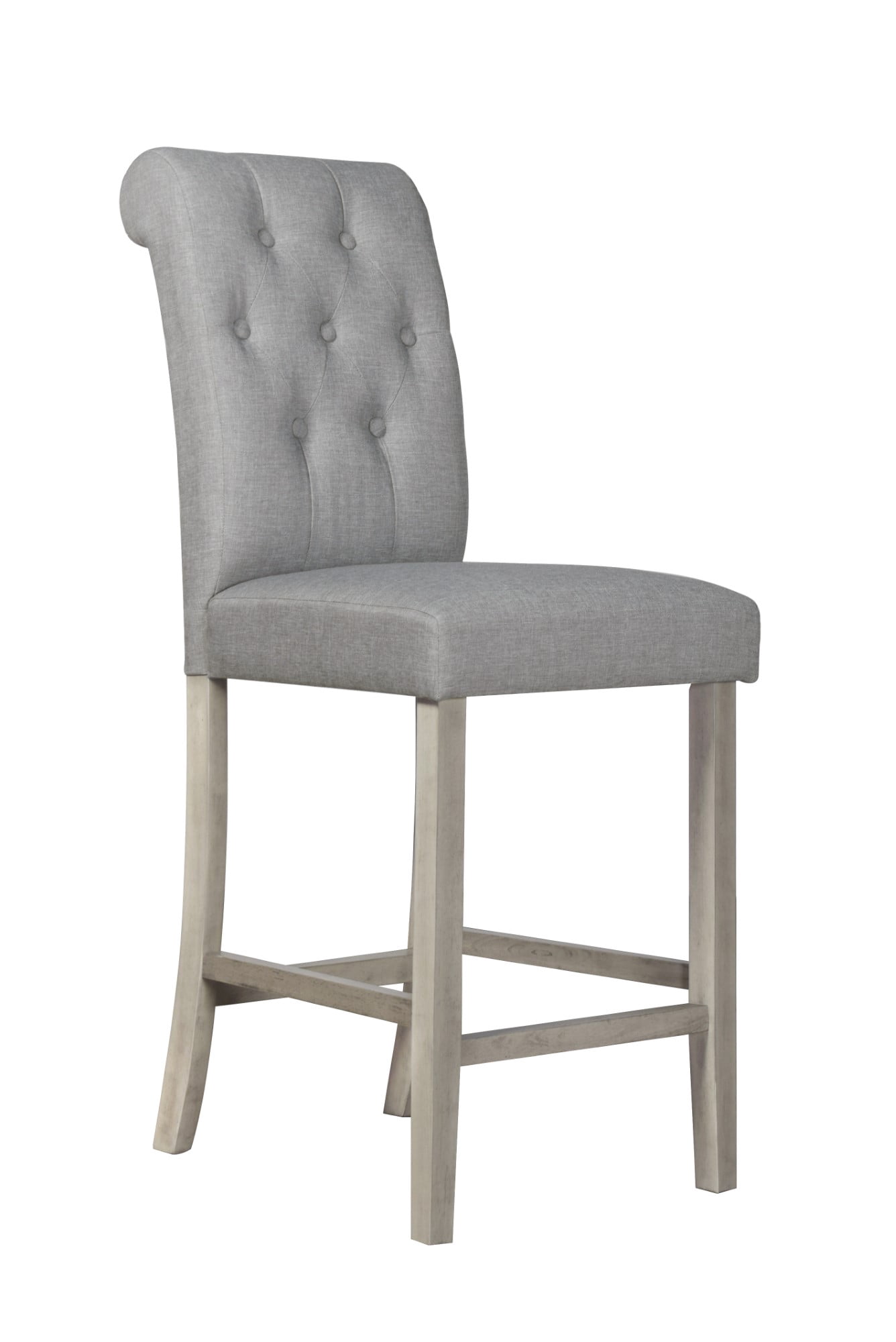 Home Design Dothan 5-Piece Counter-Height Dining Set, Antique Gray/Gray, Modern Minimalist Style