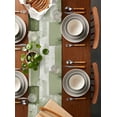thumbnail image 4 of Sage Green Oil Painting Texture Paint Modern Home Kitchen Dining Tablecloths Wedding Party Table Decoration Table Runner, 4 of 5