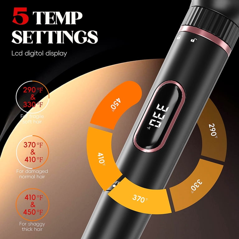 Nicebay Curling Iron, Professional Instant Heat Up Hair Curling Wand Set,  Curling Wand - Walmart.com