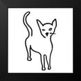 thumbnail image 2 of Longley, Alicia 20x20 Black Modern Framed Museum Art Print Titled - Kitteh I, 2 of 5