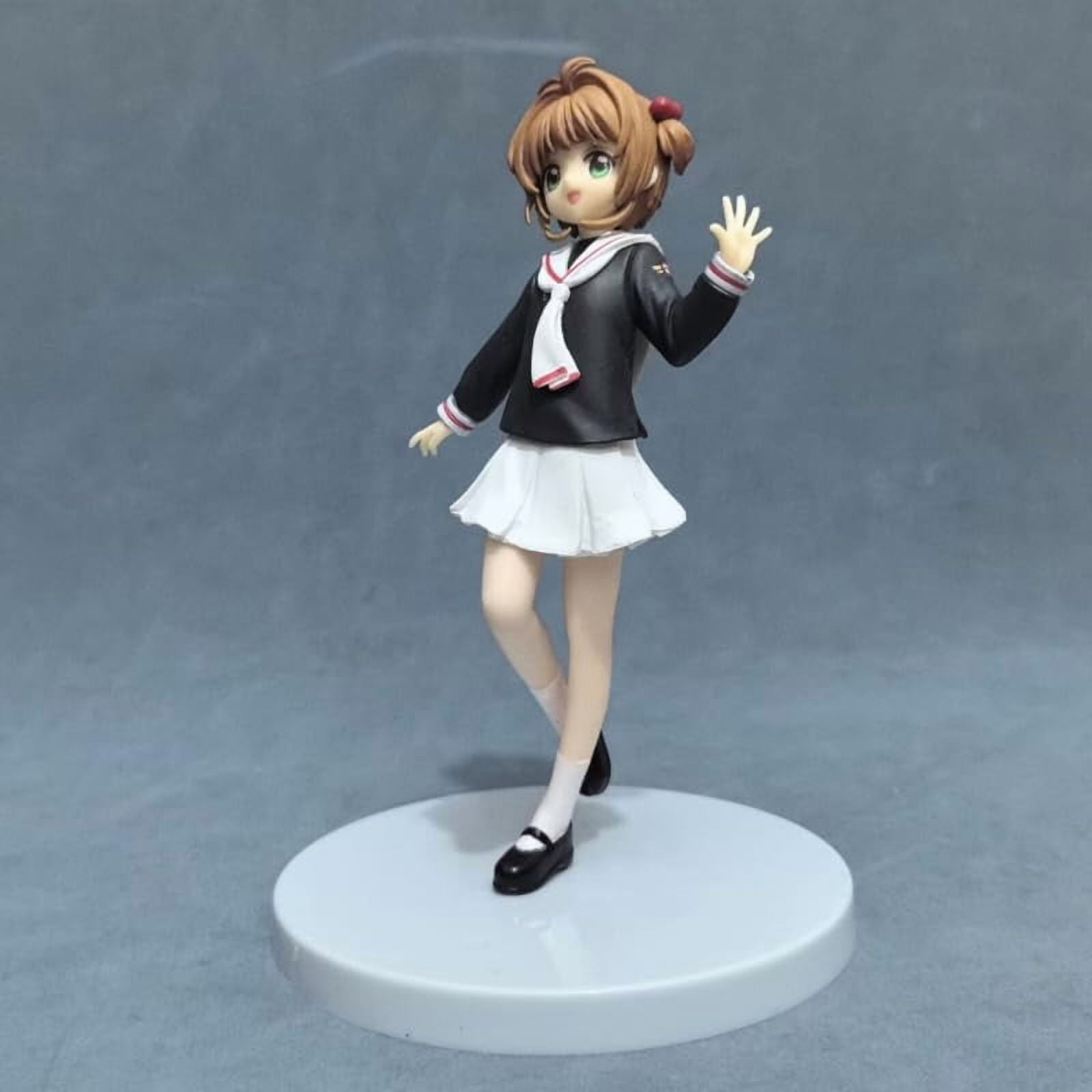 New Sakura Figure, Suit Standing Sakura Anime Figures 16cm/6.3inch Handmade PVC Character Action Model Figure Statue Decoration Ornament Gifts