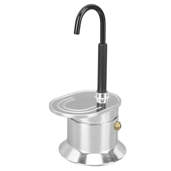 BIMZUC 1‑Cup Aluminum Moka Pot – 50 ml Italian Espresso Maker, Fast 90‑Second Brew, Lightweight & Portable for Camping & Travel