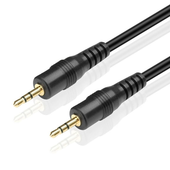 2.5mm Audio Cable (15FT) - Male to Male 2.5mm to 2.5mm Subminiature Stereo Headset Headphone Jack Gold Plated Connector Wire Cord Plug