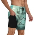 thumbnail image 3 of Gaeub Not All Those Who Wander Are Lost1 Mens Swim Trunks Stretch Beach Shorts Quick Dry for Men Swim Shorts Swimwear with Pockets- Small, 3 of 9