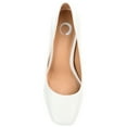 thumbnail image 5 of Journee Womens Monalee Square Toe Mid Heel Pumps, Widths Available, 5 of 10
