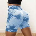 thumbnail image 5 of IWRICH Women's High Waist Workout Biker Shorts Gym Printed Seamless Cycling Scrunch Yoga Shorts Orange M, 5 of 7
