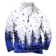 thumbnail image 1 of Sudadera sin capucha para hombre, informal, a la moda, con cuello alto, estampado, cremallera, jersey de manga larga, blusa de poliéster para hombre, 1 of 3