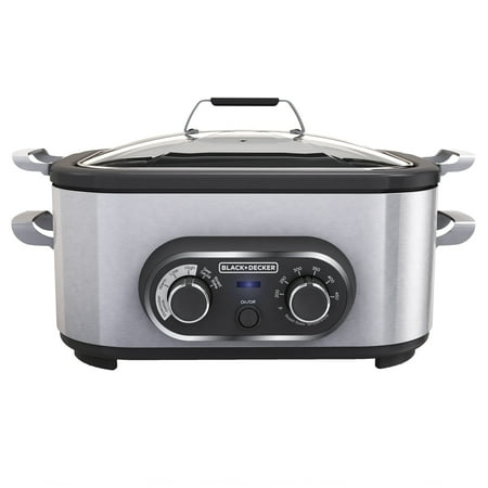 BLACK+DECKER 6.5 Quart Multi Cooker, Stainless Steel, MC1100S