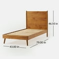 thumbnail image 4 of OkiOki Mid-Century Wood Bed, Twin, 4 of 4