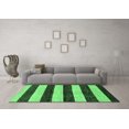 thumbnail image 3 of Ahgly Company Indoor Rectangle Abstract Emerald Green Modern Area Rugs, 3' x 5', 3 of 4