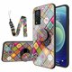 thumbnail image 1 of KAIYANG Funda híbrida para teléfono con impresión colorida de vidrio + PC + carcasa de TPU con KickStrap para vivo V21 5G Style A vivo V21 5G Multicolor, 1 of 5