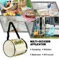 thumbnail image 5 of ZIATUBLE Frog Sunflower Towel Dispenser Cover Soft Paper Towel Dispenser Case Kitchen Paper Towel Holder Organizer Stain Resistant Camping Roll Paper Storage Bag Decor Accessories, 5 of 7
