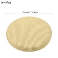 thumbnail image 2 of 4 piezas Fundas de taburete redondo, Fundas de silla redonda Diámetro 12-14", Cojines de asiento de silla redonda Beige, 2 of 6