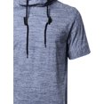 thumbnail image 3 of FashionOutfit Men's Short Sleeve High Neck Drawstring Hoodie, 3 of 3