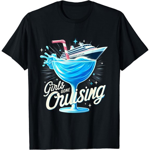 Girls Gone Cruising Drinking Alcohol Summer Vacation T-Shirt