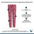 thumbnail image 5 of Roll Outta Bed  Patterned Open Bottom Pajama Pants (Women), 5 of 5