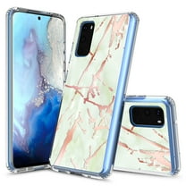 Samsung Galaxy S20 Case, Kaesar Hybrid Bling Glitter Sparkle Laser Green Marble Graphic Fashion Cute Colorful Skin Cover Shockproof Case for Samsung Galaxy S20