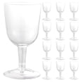 thumbnail image 1 of 48 copas de plástico reutilizables para vino, transparentes, con fondo desmontable, para cócteles, 1 of 8