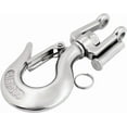 thumbnail image 4 of ABCISI Clevis Slip Hook 304 Stainless Steel with Safety Latch, Swivel Lifting Hoisting Chain Hooks for Rigging Crane Towing Winch Wrecker ATV Trailer 3/8 INCH, 4 of 6