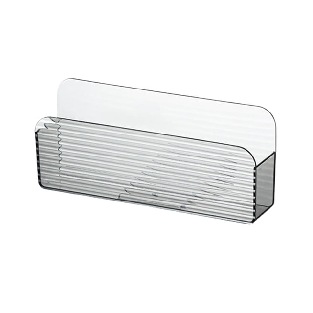 Organizador de montaje en pared, organizador de maquillaje, estante moderno para colgar en la pared, soporte para caja de almacenamiento, contenedor Gris