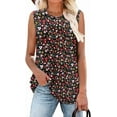 thumbnail image 2 of KISSMODA Women's Tank Tops V Neck Casual Sleeveless Tops for Women 2025 Basic Trendy Tank Oversized Summer Blouses S-3XL, 2 of 5