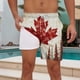 thumbnail image 5 of Pantalones Cortos para Hombre de Cintura Elástica con Bolsillos Pantalones de Playa de Impresión Casual, Poliéster Ligero de Moda para la Primavera Verano Al Aire Libre Y el Uso Diario, 5 of 5