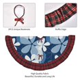 thumbnail image 4 of Sigee Flower for Christmas Decoration Tree Skirt Christmas Plaid Tree Skirt,Christmas home decor Holiday Tree Skirt Fits TChristmas Tree-48", 4 of 6