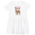 thumbnail image 3 of Inktastic Christmas Farm Goat Girls Toddler Dress, 3 of 5